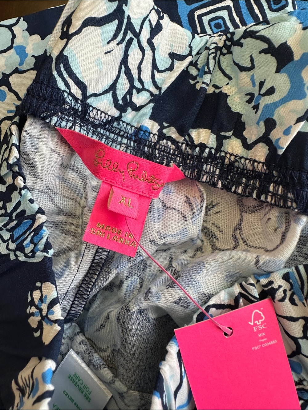 NWT Lilly Pulitzer Bal Harbor Palazzo Pants, Sz XL, Bouquet All Day - Picture 6 of 7
